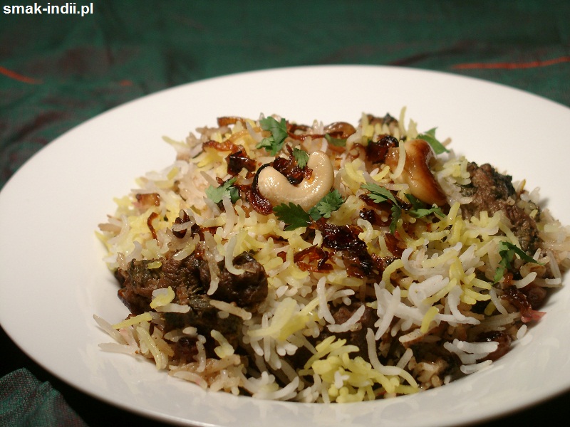 biryani z Hajdarabadu - słynna potrawa kuchni indyjskiej